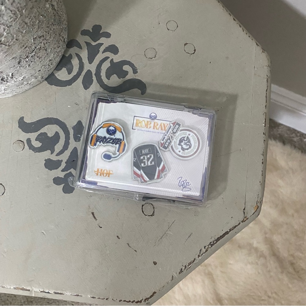 Rob Ray Buffalo Sabres HOF Pin Set Give Away NEW